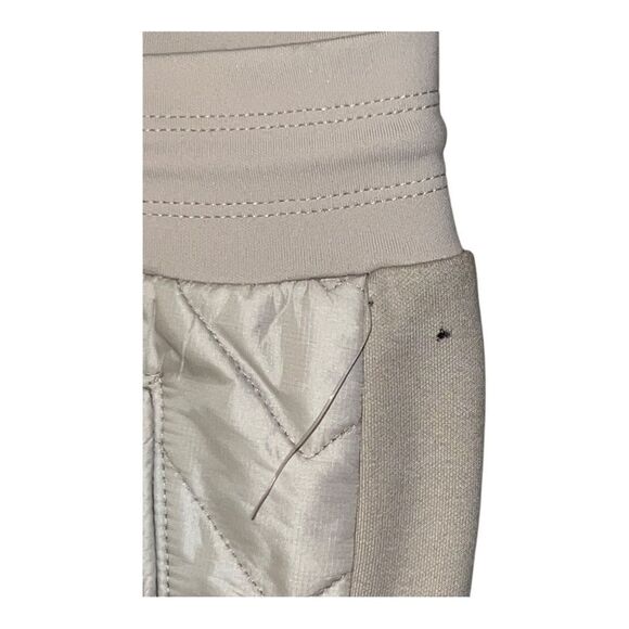 Athleta Solstice Jogger Pants Quilted Abalone Beige Size 10 NWOT NWD - Picture 3 of 10